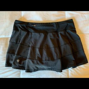 Lululemon Black Pace Rival Mid-rise Skirt
